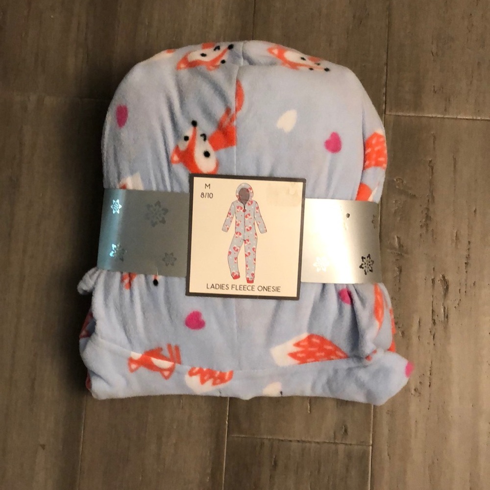 Fox print onesie